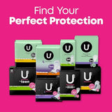 U by Kotex Balance Sized for Teens Ultra Thin Pads with Wings, Heavy Absorbency, 56 Count (4 Packs of 14) (Packaging May Vary)