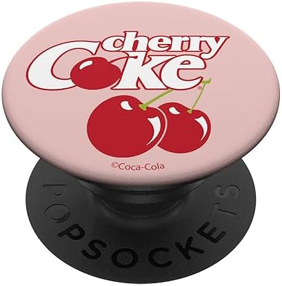 Coca-Cola Cherry Coke Logo & Cherries PopSockets PopGrip: Swappable Grip for Phones & Tablets PopSockets Adhesive PopGrip