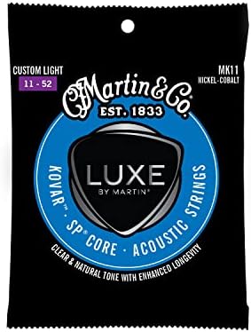 Luxe by Martin Kovar Acoustic Guitar Strings, Custom Light Nickel-Cobalt Alloy