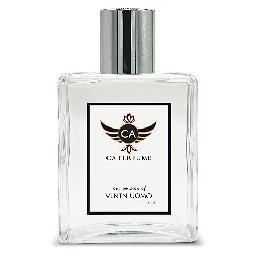 CA Perfume Impression of Vlntn Uomo For Men Replica Fragrance Dupes Eau de Parfum Spray Bottle 3.4 Fl Oz/100ml-X1