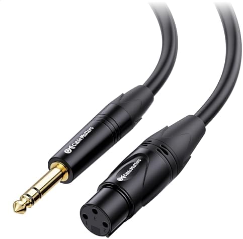 Cable Matters 6.35mm (1/4 Inch) TRS to XLR Cable 15 ft Male to Female (XLR to TRS Cable, XLR to 1/4 Cable, 1/4 to XLR Cable)