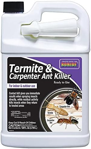 Bonide Termite & Carpenter Ant Killer, 128 oz Ready-to-Use Insect Killer Spray, Long Lasting Treatment for Lawn & Home
