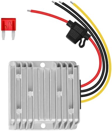 10A 120W Golf Cart 18V 20V 24V 36V 48V Step Down to DC 12V Converter Voltage Regulator Reducer Power Buck Converter with Fuse Waterproof