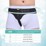 Tenbon Hernia Belt Truss for Men and Women Left or Right Side Supportive Groin Pain with Removable Compression Pads for Pre or Post-Surgical Scrotal, Femoral, Comfortable Adjustable Waist Strap Guard