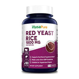 NusaPure Red Yeast Rice 1800mg 180 Veggie Capsules (Non-GMO, Gluten Free)