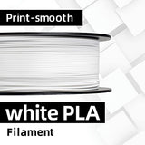 GIANTARM 3D Printer Filament, White Pla Filament, 1Kg(2.2lbs) Spool, 1.75mm Dimension Accuracy +/- 0.03mm, 3D Printing Filament