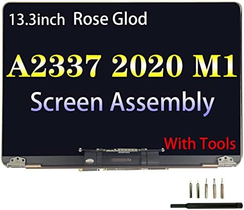 Screen Replacement for MacBook Air 13.3" A2337 2020 Year EMC 3598 Retina Full LCD Display Assembly 2560x1600 (Rose Gold)