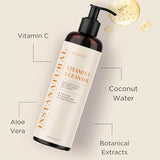 InstaNatural Vitamin C Cleanser Face Wash, Brightens and Reduces Signs of Aging, Fine Lines and Uneven Texture, with Coconut Water and Aloe Vera, 12 FL Oz