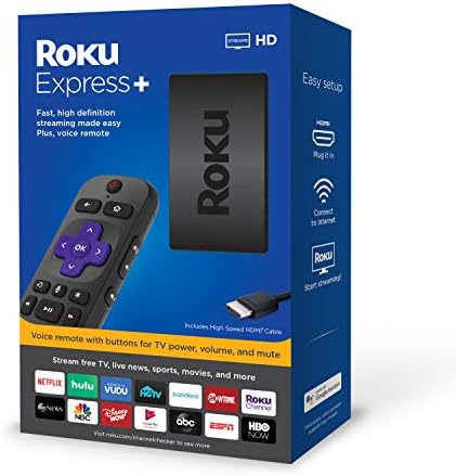 Roku Express+ HD Streaming Media Player with Voice Remote