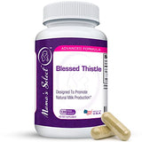 Mama’s Select Blessed Thistle Breastfeeding Supplement, 800mg Lactation Support for Increased Breast Milk - 120 Vegan Capsules