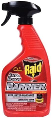 Raid Ant & Roach Barrier Spray, Keep Listed Bugs Out, For Indoor & Outdoor Use, Leaves No Odor, 22 oz