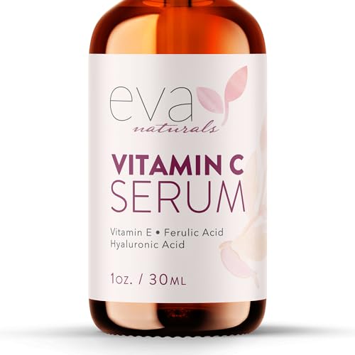 Vitamin C Serum 20% For Face, Pure Vitamin C Face Serum for Wrinkles, Acne, Dry Skin, and Dark Spots - Facial Vitamin C Serum (1oz)