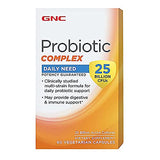 GNC Probiotic Complex with- 25 Billion CFUs, 60 Capsules, Daily Probiotic Support