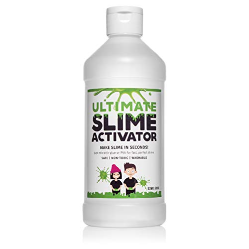 Borax Slime Activator - 16oz Solution - Made in USA - Works with All Glue Types - Better Than Contact Solution or Laundry Detergent