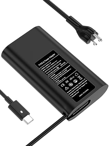65W 45Watt for Dell Laptop Charger AC Adapter Replacement-for Dell USB C Charger Latitude 5420 5520 5320 7420 5430 7390 7320 7400,XPS 13 Chromebook 3100 Computer Type C Fast Charging Power Supply Cord