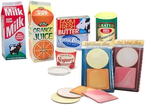 Melissa & Doug Fridge Groceries Play Food Cartons (8 pieces) - FSC Certified