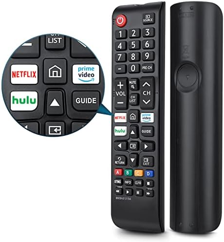 Newest Universal Remote for Samsung TV, Replacement Infrared Remote for All Samsung Smart TV, LED, LCD, HDTV, 3D, Series TV, with Netflix/Hulu/Prime Video Buttons