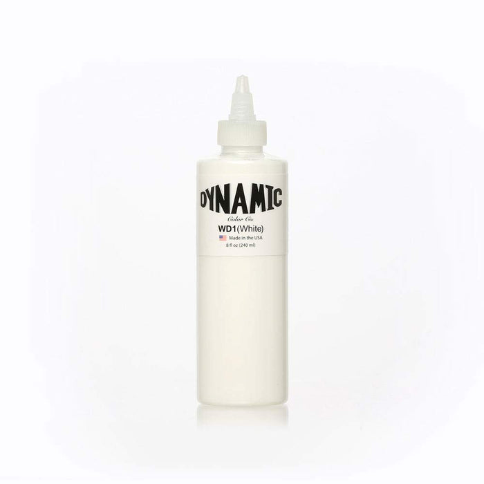 Dynamic White Tattoo Ink - 8oz. Bottle