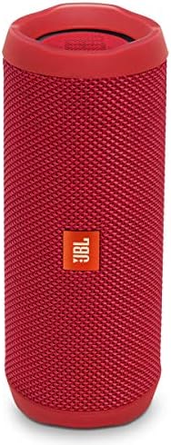 JBL FLIP 4 IPX7 Waterproof Wireless Portable Bluetooth Rechargeable USB Speaker (Red) (Renewed)