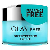 OLAY Deep Hydrating Eye Gel with Hyaluronic Acid for Tired Eyes, Hydrating Gel, Cucumber, 0.5 Fl Oz