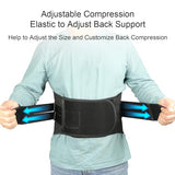 Oramuon Back Brace for Lower Back Pain, Immediate Pain Relief from Sciatica, Herniated Disc, Scoliosis, Breathable Decompression Lumbar Support Belt for Men/Women, for Work, Home, Heavy Lifting (L)