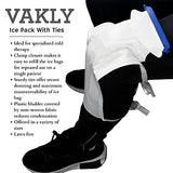 Refillable Ice Bags with Clamp Closure [Pack of 10] Large, 6-1/2 x 14 – Reusable Easy Filling Hospital Icepack with Soft Outer Covering and Leak Resistant Inner Layer + Vakly First Aid Kit Guide (10)