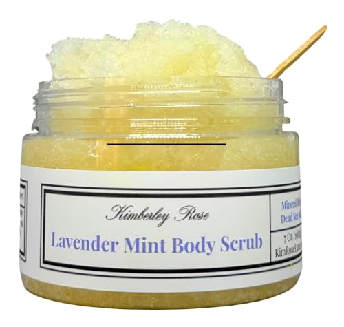 Exfoliating Sugar Scrubs for Body, Face and Feet, with Essential Oils and Vitamin E (Lavender Mint Dead Sea Salt Scrub) Mineral Rich Natural Scrubs, bikini area