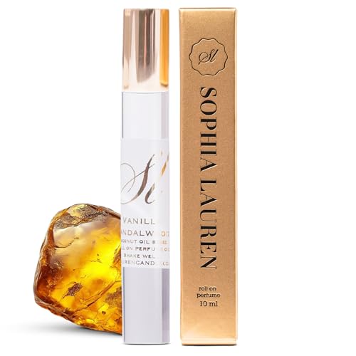 Sophia Lauren 10ML Pheromone Perfume For Women | Long Lasting Vanilla Musk Perfume | Portable Pheromone Perfume Oil with Effortless Roll-On | Natural Coconut Oil Women Perfume (Egyptian Amber)