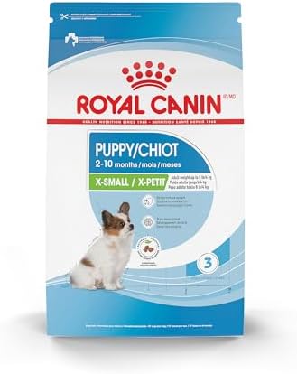Royal Canin Size Health Nutrition X-Small Breed Dry Puppy Food, Supports Brain Development, Immune Support and Digestive Health, 3 lb Bag