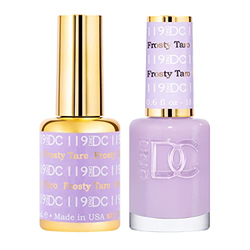 DND DC Gel Polish Set, Purple Collection, UV/LED GelPolish and Air Dry Nail Lacquer, Matching Chip-Free Polish Duo, 0.5 Fl Oz Each