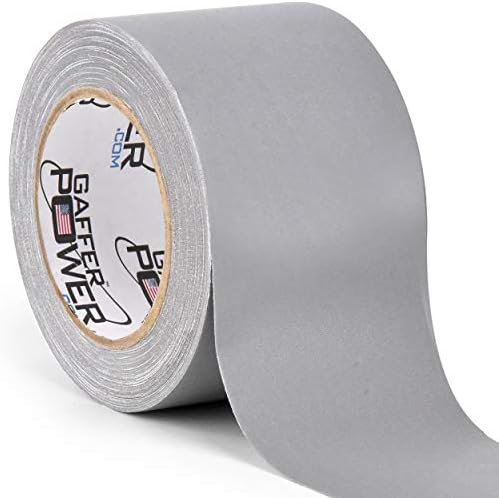 Gaffer Power Real Professional Premium Grade Gaffer Tape Made in The USA - Grey 3 Inch X 30 Yards - Heavy Duty Gaffers Tape - Non-Reflective - Multipurpose - Better Than Duct Tape