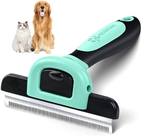 MIU COLOR Pet Grooming Brush, Deshedding Tool for Dogs & Cats, Effectively Reduces Shedding by up to 95% for Short Medium and Long Pet Hair，Spring Green