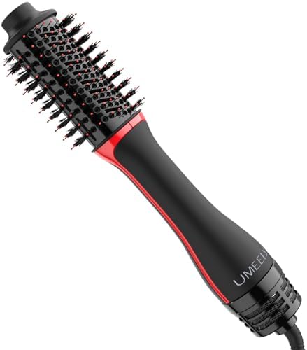 Plus 2.0 Hair Dryer Brush Blow Dryer Brush in one, 2'' Oval Brush Head Ionic Hot Air Brush Styler Volumizer with Anti-Frizz Ceramic-Coated Titanium Barrel for Smooth and Shiny Blowout