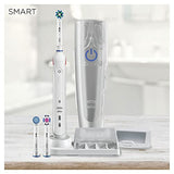 ORAL-B Smart 5 Electric Toothbrushes For Adults, Mothers Day Gifts For Her / Him, App Connected Handle, 3 Toothbrush Heads & Travel Case, 5 Modes With Teeth Whitening, 2 Pin UK Plug, 5000, White