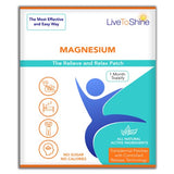 Magnesium Patches Transdermal - Muscle, Bone, Nerve Health Support - Calming - USA Made - 30 Patches - One Month Supply from Live To Shine