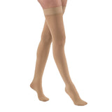 JOBST Relief 20-30 mmHg Compression Socks, Thigh High with Silicone Band, Beige, X-Large