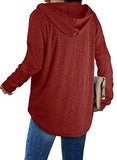 Ugly Christmas Sweatshirts for Women V Neck Long Shirts Casual Winter Red Sweater XL