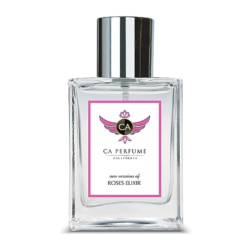 CA Perfume Impression of Roses Elixir For Women Replica Fragrance Dupes Eau de Parfum Spray Bottle 1.7 Fl Oz/50ml-X1