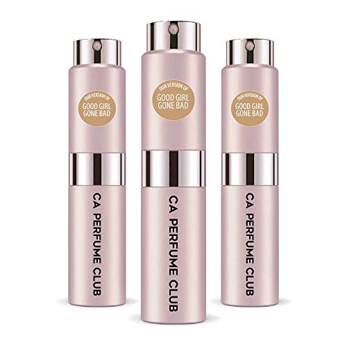 CA Perfume Impression of Good Girl Gone Bad For Women Replica Version Fragrance Dupes Concentrated Long Lasting Eau de Parfum Spray Refillable Atomizer Bottle 0.27 Fl Oz-X3