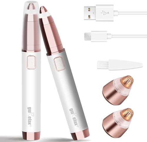 Electric Eyebrow Razor for Women,Eyebrow Hair Remover, Painless Eye Brow Trimmer Shaper with LED Light, USB Rechargeable, Eye Brow and Face Epilator as Stockings Stuffers