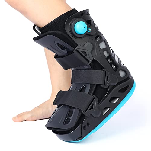 Inflatable Walker Boot, Air Cam Walker Fracture Boot, Short Walker Brace Walking Boot Orthopaedic Boot for Sprained Ankle, L4360 (Medium)
