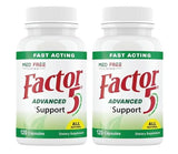 Factor 5 Med Free Living Advanced Joint Health Supplement. with Turmeric, Stinging Nettle, Horsetail, Garlic and Celery Seed, Supports Joint Comfort, Mobility and Strength 120 Count (Pack of 2)