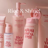 The Face Shop Rice Water Bright Foaming Facial Cleanser - Brightening - Hydrating - Ceramide - Moisturizing - Gentle Vegan Face Cleanser Face Wash - Korean Skin Care - 300ml