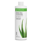 Herbal Aloe Vera Concentrate Pint Original 16 fl oz Supports Healthy Digestion Sooth Stomach 0 Calories 0 Sugar Natural Drink