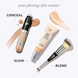 IT Cosmetics CC+ Nude Glow Lightweight Foundation + Glow Serum with SPF 40 - With Niacinamide, Hyaluronic Acid & Green Tea Extract - Neutral Tan - 1.08 fl oz