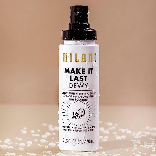 Milani Make It Dewy Setting Spray 3 in 1- Hydrate + Illuminate + Set (2.03 Fl. Oz.) Makeup Finishing Spray - Makeup Primer & Hydrating Setting Spray