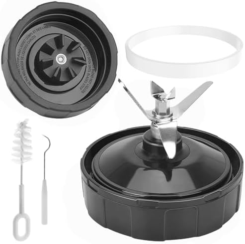 7 Fins Blender Blade Compatible with Ninja BN401 BN751 BN801 BL480-30, Ninja Blender Replacement Parts for Auto iQ BL682-30 BL642-30 BL687CO-30 BL482-30 Extractor Blade Assembly