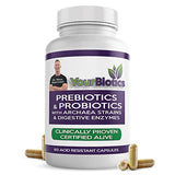 YourBiotics Prebiotics and Probiotics for Men & Women - Digestive Enzymes with Probiotics and Prebiotics Acid Resistant - Women & Mens Probiotics for Gut Health Immune Support & Digestion - 60 Count