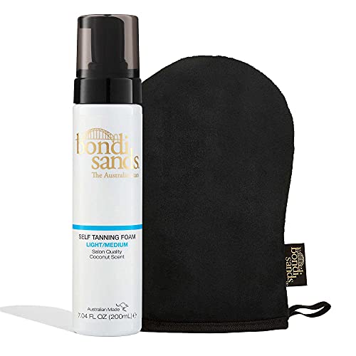 Bondi Sands Self Tanning Foam + Application Mitt | Includes Lightweight Sunless Foam + Reusable Mitt for a Flawless Finish