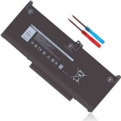 MXV9V 7.6V 60Wh Laptop Battery for Dell Latitude 7400 7300 E5300 E5310, Latitude 5300 5310 2-in-1, for Inspiron 7300 7306 2-in-1 Black Series P96G P97G P99G P100G P100G001 5VC2M 829MX 05VC2M 4-Cell